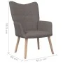 Relaxsessel mit Fußstütze aus taupegrauem Stoff von vidaXL, Sessel - Ref: Foro24-327939, Preis: 143,54 €, Rabatt: %