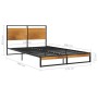 Estructura de cama de metal 120x200 cm de vidaXL, Camas y somieres - Ref: Foro24-324864, Precio: 132,06 €, Descuento: %