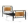 Metal bed frame 90x200 cm by vidaXL, Beds and slatted bases - Ref: Foro24-324869, Price: 89,10 €, Discount: %