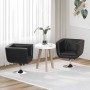 Taburetes de bar 2 unidades cuero artificial negro en Sillones | Comprar online en Foru.es