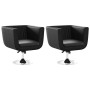 Taburetes de bar 2 unidades cuero artificial negro en Sillones | Comprar online en Foru.es