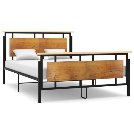 Estructura de cama de metal 140x200 cm de vidaXL, Camas y somieres - Ref: Foro24-324872, Precio: 136,45 €, Descuento: %
