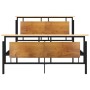 Estructura de cama de metal 140x200 cm de vidaXL, Camas y somieres - Ref: Foro24-324872, Precio: 136,45 €, Descuento: %