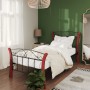 Estructura de cama de metal negra 90x200 cm de vidaXL, Camas y somieres - Ref: Foro24-324876, Precio: 85,52 €, Descuento: %