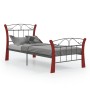 Estructura de cama de metal negra 90x200 cm de vidaXL, Camas y somieres - Ref: Foro24-324876, Precio: 85,52 €, Descuento: %