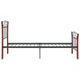 Estructura de cama de metal negra 90x200 cm de vidaXL, Camas y somieres - Ref: Foro24-324876, Precio: 85,52 €, Descuento: %