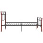 Estructura de cama de metal negra 120x200 cm de vidaXL, Camas y somieres - Ref: Foro24-324878, Precio: 114,08 €, Descuento: %