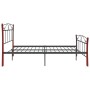 Estructura de cama de metal negra 140x200 cm de vidaXL, Camas y somieres - Ref: Foro24-324879, Precio: 145,47 €, Descuento: %