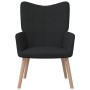 Sillón de relax de tela negro de vidaXL, Sillones - Ref: Foro24-327925, Precio: 119,55 €, Descuento: %