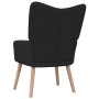 Sillón de relax de tela negro de vidaXL, Sillones - Ref: Foro24-327925, Precio: 119,55 €, Descuento: %