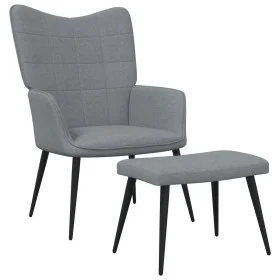 Relaxation chair with footrest light gray fabric by vidaXL, Armchairs - Ref: Foro24-327952, Price: 118,08 €, Discount: %