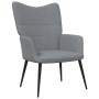 Silla de relajación con reposapiés tela gris claro de vidaXL, Sillones - Ref: Foro24-327952, Precio: 114,05 €, Descuento: %