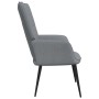 Silla de relajación con reposapiés tela gris claro de vidaXL, Sillones - Ref: Foro24-327952, Precio: 114,05 €, Descuento: %