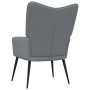 Silla de relajación con reposapiés tela gris claro de vidaXL, Sillones - Ref: Foro24-327952, Precio: 114,05 €, Descuento: %