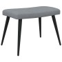 Silla de relajación con reposapiés tela gris claro de vidaXL, Sillones - Ref: Foro24-327952, Precio: 114,05 €, Descuento: %