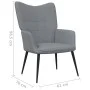 Relaxation chair with footrest light gray fabric by vidaXL, Armchairs - Ref: Foro24-327952, Price: 118,08 €, Discount: %