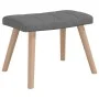 Silla mecedora con reposapiés tela gris oscuro de vidaXL, Mecedoras - Ref: Foro24-328019, Precio: 130,08 €, Descuento: %