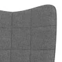 Silla mecedora con reposapiés tela gris oscuro de vidaXL, Mecedoras - Ref: Foro24-328019, Precio: 130,08 €, Descuento: %
