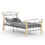 Estructura de cama de metal negra 90x200 cm de vidaXL, Camas y somieres - Ref: Foro24-324883, Precio: 90,48 €, Descuento: %