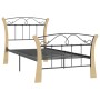 Estructura de cama de metal negra 90x200 cm de vidaXL, Camas y somieres - Ref: Foro24-324883, Precio: 90,48 €, Descuento: %