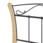 Estructura de cama de metal negra 90x200 cm de vidaXL, Camas y somieres - Ref: Foro24-324883, Precio: 90,48 €, Descuento: %