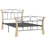 Estructura de cama de metal negro 100x200 cm de vidaXL, Camas y somieres - Ref: Foro24-324884, Precio: 147,05 €, Descuento: %