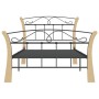 Estructura de cama de metal negro 100x200 cm de vidaXL, Camas y somieres - Ref: Foro24-324884, Precio: 147,05 €, Descuento: %