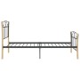 Estructura de cama de metal negro 100x200 cm de vidaXL, Camas y somieres - Ref: Foro24-324884, Precio: 147,05 €, Descuento: %