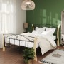 Estructura de cama de metal negra 120x200 cm de vidaXL, Camas y somieres - Ref: Foro24-324885, Precio: 97,04 €, Descuento: %