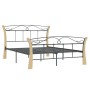 Estructura de cama de metal negra 120x200 cm de vidaXL, Camas y somieres - Ref: Foro24-324885, Precio: 97,04 €, Descuento: %