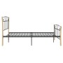 Estructura de cama de metal negra 120x200 cm de vidaXL, Camas y somieres - Ref: Foro24-324885, Precio: 97,04 €, Descuento: %