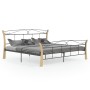 Estructura de cama de metal negra 200x200 cm de vidaXL, Camas y somieres - Ref: Foro24-324889, Precio: 151,56 €, Descuento: %