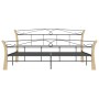 Estructura de cama de metal negra 200x200 cm de vidaXL, Camas y somieres - Ref: Foro24-324889, Precio: 151,56 €, Descuento: %