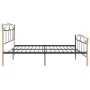 Estructura de cama de metal negra 200x200 cm de vidaXL, Camas y somieres - Ref: Foro24-324889, Precio: 151,56 €, Descuento: %