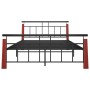 Estructura de cama metal y madera maciza de roble 140x200 cm de vidaXL, Camas y somieres - Ref: Foro24-324893, Precio: 99,56 ...