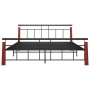 Estructura de cama madera maciza de roble metal 180x200 cm de vidaXL, Camas y somieres - Ref: Foro24-324895, Precio: 174,59 €...