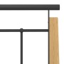 Estructura de cama metal y madera maciza de roble 90x200 cm de vidaXL, Camas y somieres - Ref: Foro24-324897, Precio: 87,29 €...