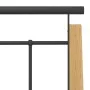 Metal bed frame and solid oak wood 180x200 cm by vidaXL, Beds and slatted bases - Ref: Foro24-324902, Price: 141,21 €, Discou...