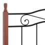 Estructura de cama metal y madera maciza de roble 120x200 cm de vidaXL, Camas y somieres - Ref: Foro24-324906, Precio: 129,80...