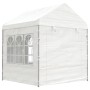 Cenador con techo polietileno blanco 4,46x2,28x2,69 m de vidaXL, Carpas y cenadores - Ref: Foro24-3155478, Precio: 224,46 €, ...
