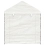 Cenador con techo polietileno blanco 4,46x2,28x2,69 m de vidaXL, Carpas y cenadores - Ref: Foro24-3155478, Precio: 224,46 €, ...