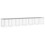 Gallinero con techo acero galvanizado gris claro 603x98x90 cm de vidaXL, Jaulas y habitáculos para animales pequeños - Ref: F...