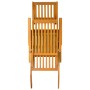 Sillas de jardín con reposapiés 2 uds madera maciza de acacia de vidaXL, Tumbonas - Ref: Foro24-3120438, Precio: 231,56 €, De...