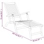 Sillas de jardín con reposapiés 2 uds madera maciza de acacia de vidaXL, Tumbonas - Ref: Foro24-3120438, Precio: 231,56 €, De...