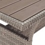 Mesa de jardín ratán sintético gris 120x70x66 cm en Mesas de jardín | Comprar online en Foru.es