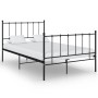 Estructura de cama de metal negro 120x200 cm de vidaXL, Camas y somieres - Ref: Foro24-324952, Precio: 107,09 €, Descuento: %