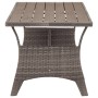Mesa de jardín ratán sintético gris 120x70x66 cm en Mesas de jardín | Comprar online en Foru.es