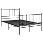 Estructura de cama de metal negro 120x200 cm de vidaXL, Camas y somieres - Ref: Foro24-324952, Precio: 107,09 €, Descuento: %