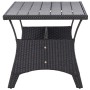 Mesa de jardín ratán sintético negro 120x70x66 cm en Mesas de jardín | Comprar online en Foru.es