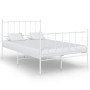 Estructura de cama de metal blanco 120x200 cm de vidaXL, Camas y somieres - Ref: Foro24-324953, Precio: 96,58 €, Descuento: %